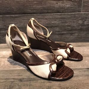 ColdWater Creek leather sandal heels sz-6
